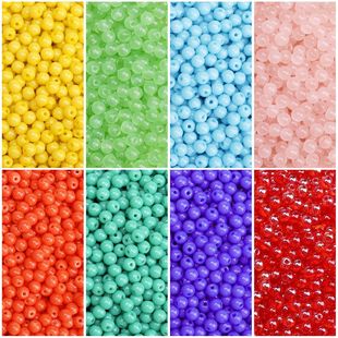 4mm������ɫ�A�����鴮���ֹ�diy�ִ������ɢ���Ʒ����S�����l