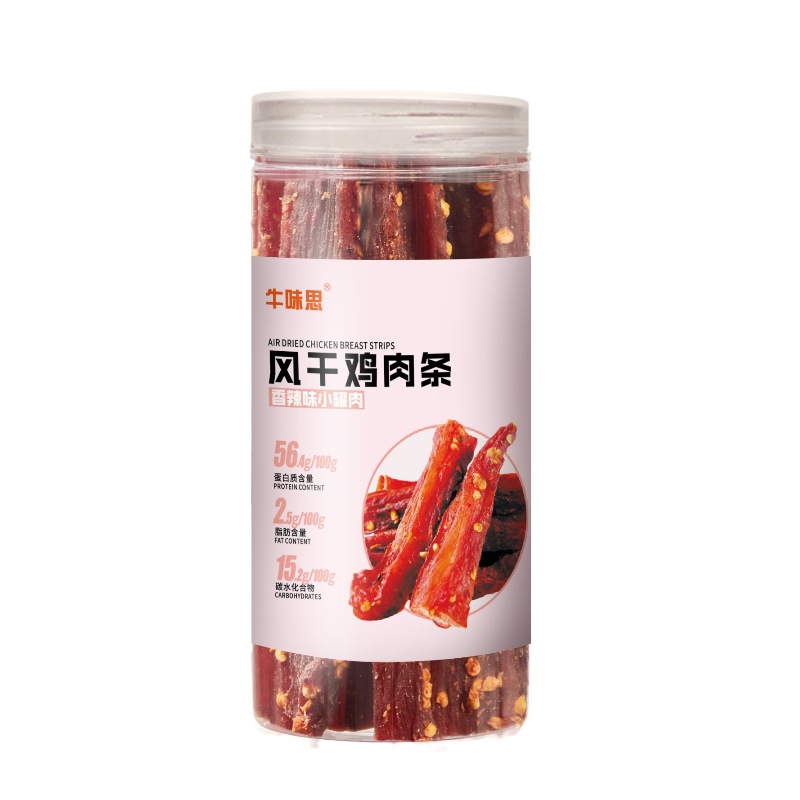 风干鸡肉干鸡胸肉干鸡肉条健身解馋耐嚼休闲小吃零食食品厂家批发
