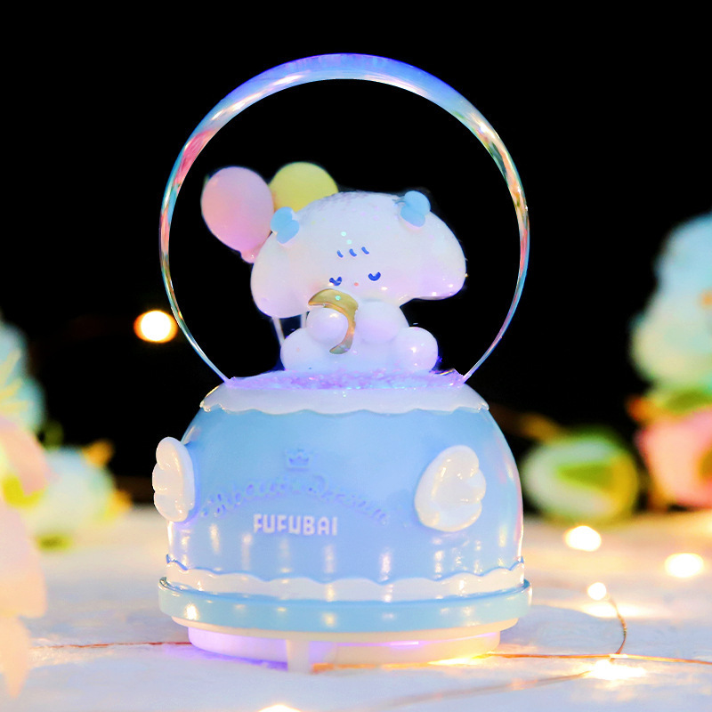 クリエイティブギフト回転トロイの木馬クリスタルボール誕生日プレゼント振り子友達ユニコーンオルゴール卸売りプレゼント|undefined