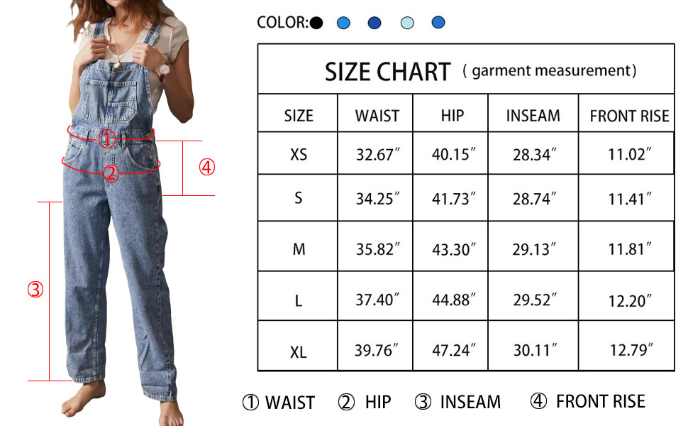 560g Weight Full Length Pants Length Denim Cotton Fabric Type Mid Waist Waist Line Jeans, Overalls Pants Type Women's Daily Streetwear Solid Color Full Length Jeans Overalls