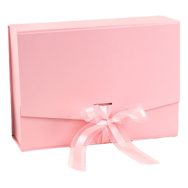 Caja de Regalo con Lazo, Plegable, con Cinta Decorativa, Tipo Sobre, Venta al Por Mayor