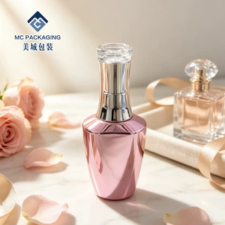 电镀粉异形甲油胶玻璃瓶 高档光疗胶分装空瓶 包材可印 LOGO 定制
