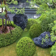 造景野山石 黑山石 园林石 草坪石 门牌石