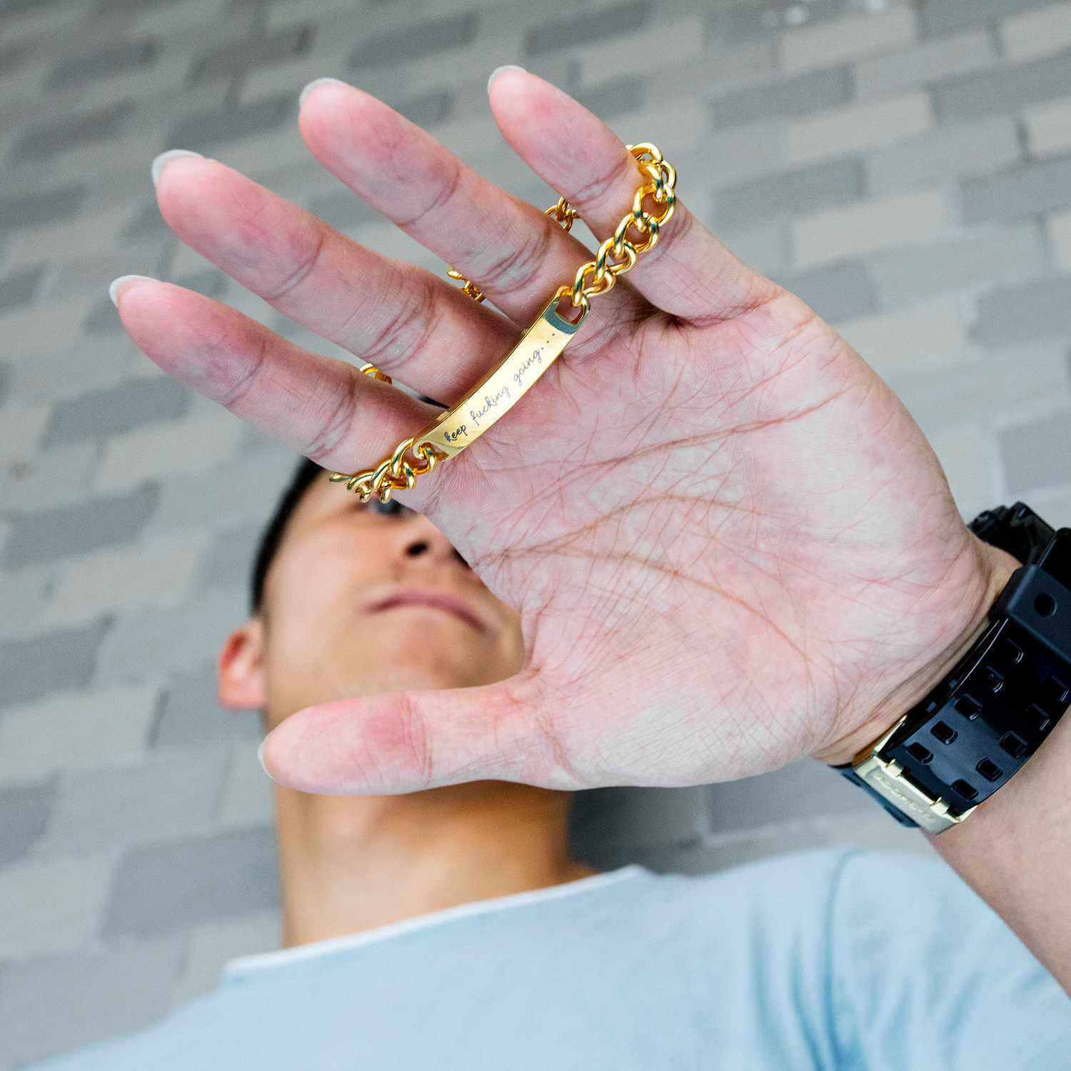 OPK饰品源头厂家情侣不锈钢首饰轻奢钛钢男女款手链情人节礼物