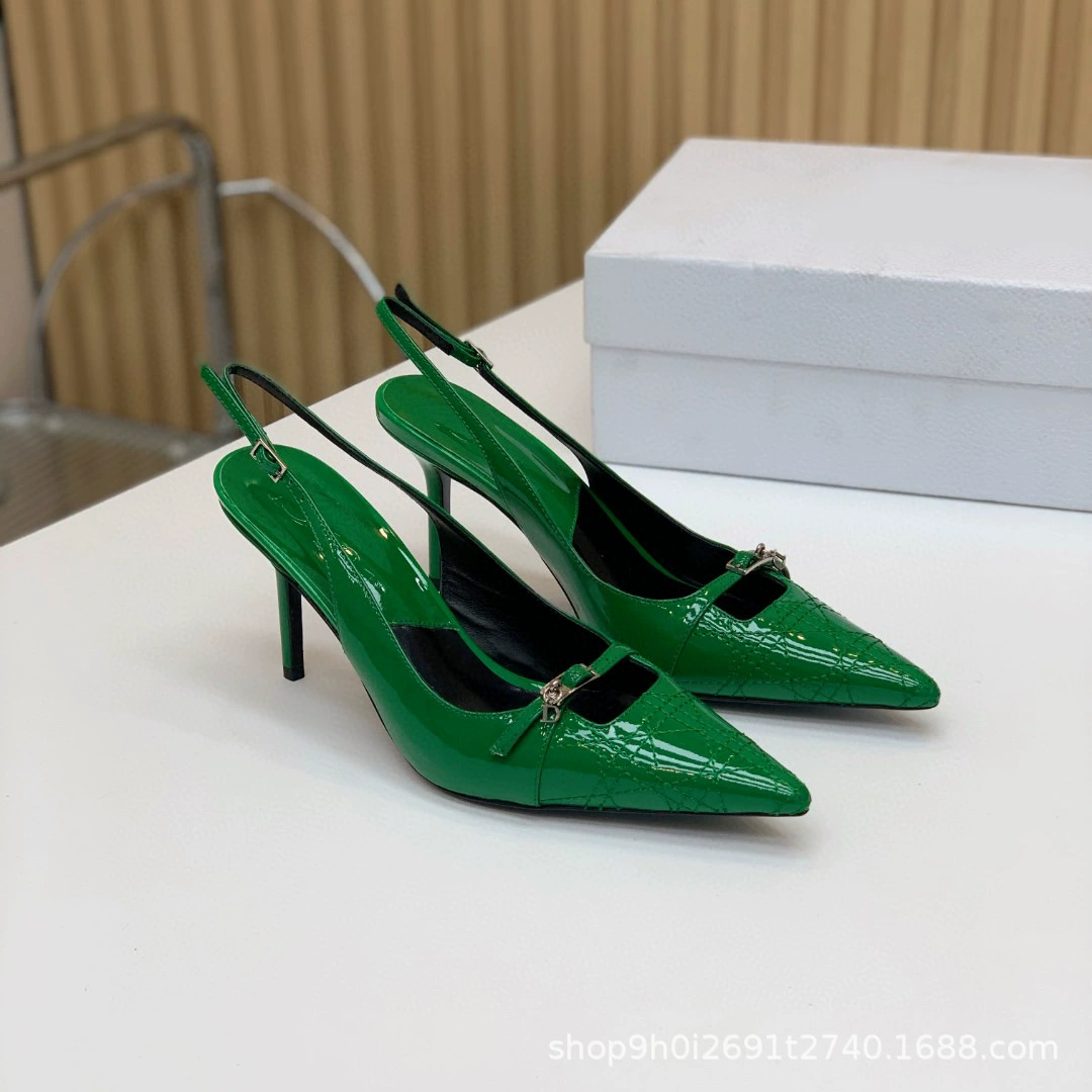 D Family Black Pacific High Heel, лето 2024, новинка, европейские и американские знаменитости, пейзажи Циньхэ, женщины после Бао Тоу