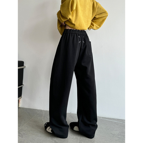 American Made Mule Ears Bifold Knife Style Pants for Men Spring Trend Brand Loose Couple Casual Unisex Sporty Long Pants