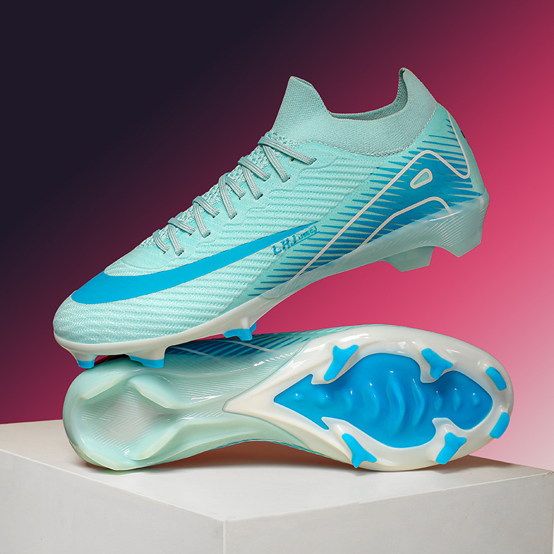 Zapatos de Fútbol con Tacos AG de TPU y KPU Transpirables para Césped Natural y Artificial