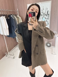 Niche Autumn and Winter New Women's Matte Satin Acetic Fabric Simple and Able Deep V-Neck Single-breasted Shirt