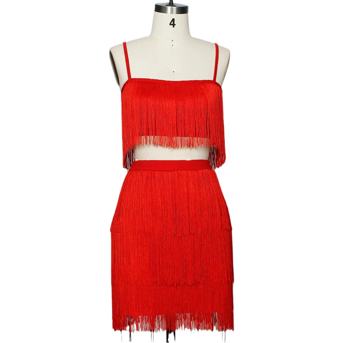 2023 Трансграничная Европа и США Амазонка Летний новый сексуальный ремень, завернутый в грудь, юбка набор из кисточки женский