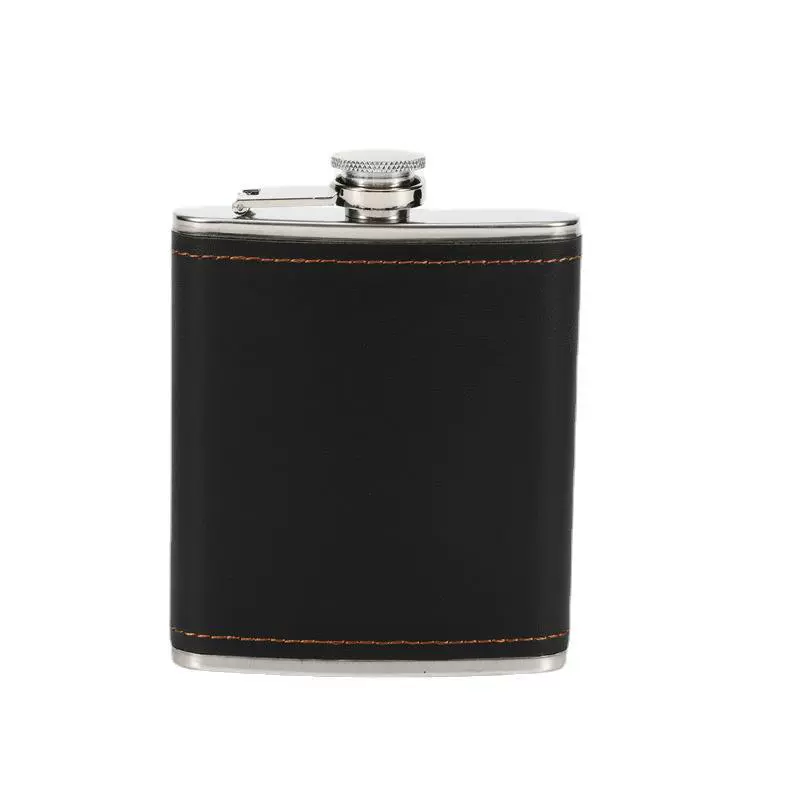 Handheld metal pocket flask stainless steel, 7 ounces, increased thickness