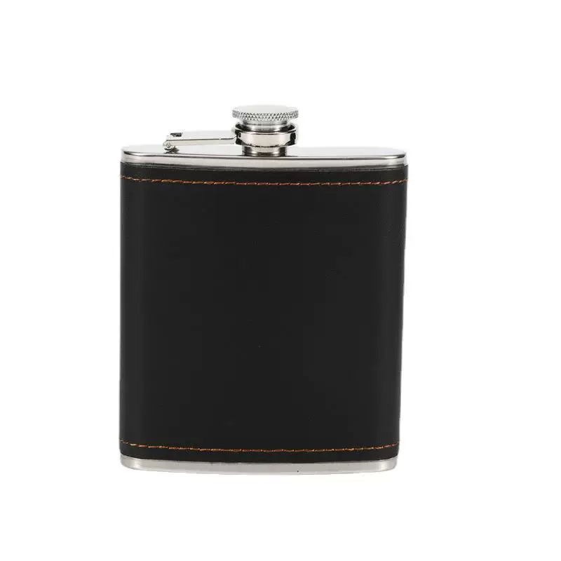 Handheld metal pocket flask stainless steel, 7 ounces, increased thickness