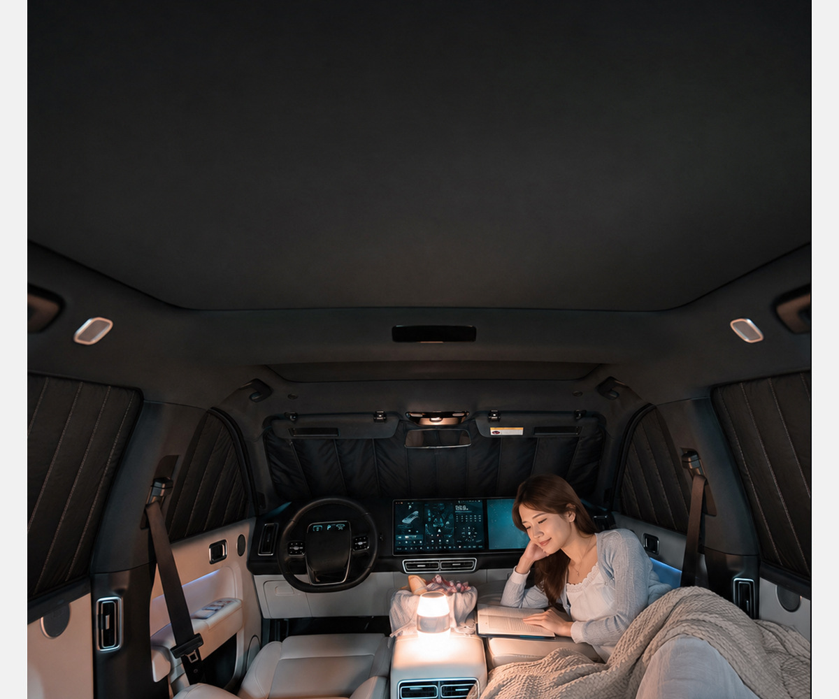 Custom-made thickened soft panel foldable privacy and heat-insulating side window sunshade for cars, car front sunshade