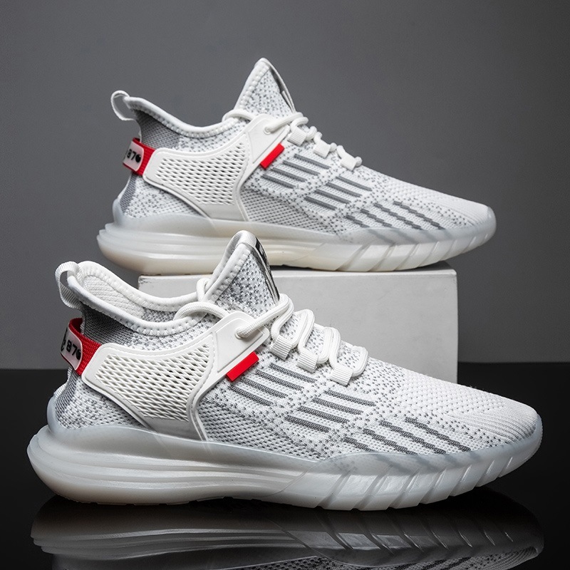 G01  辉跃2021年新款男鞋夏季透气网红百搭飞织网面休闲运动潮鞋