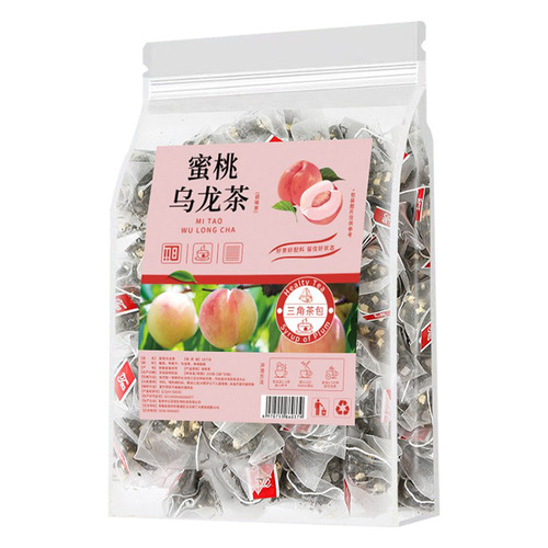Peach Oolong Tea White Peach Tea Bag Flower Tea Cold Brew Flower and Fruit Tea Triangular Bag Tea Oolong Healthy Tea Whole Box Wholesale