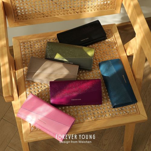 FOREVER YOUNG New Fashion Patchwork Women's Wallet Long Zipper Purse Large Capacity Handbag