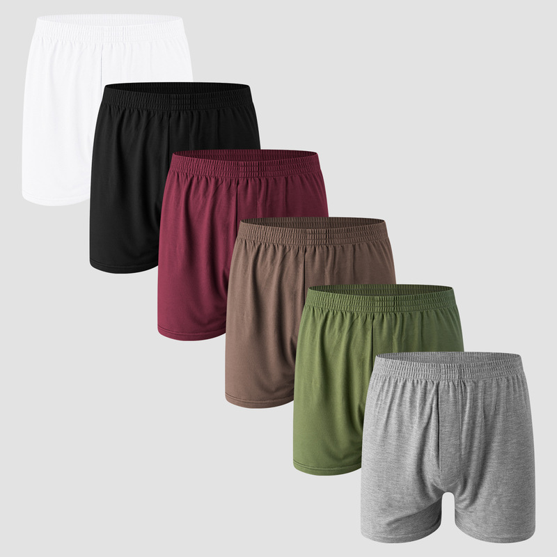 1 Piece of Men's Arrow Pants Modal Knit Fabric Comfortable Soft Breathable Faux Opening Design Boxer Briefs
