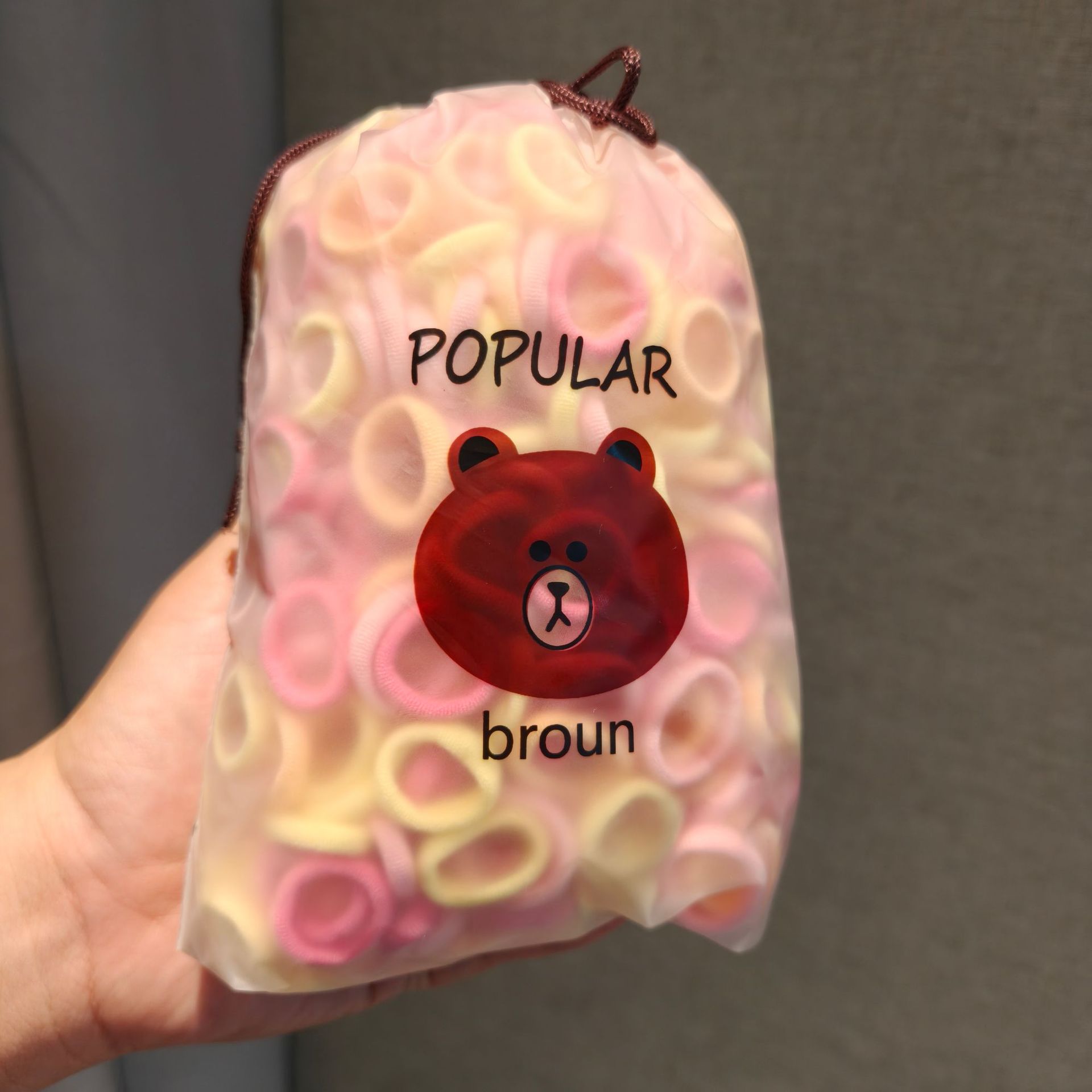 핑크와 옐로우 500곰 가방