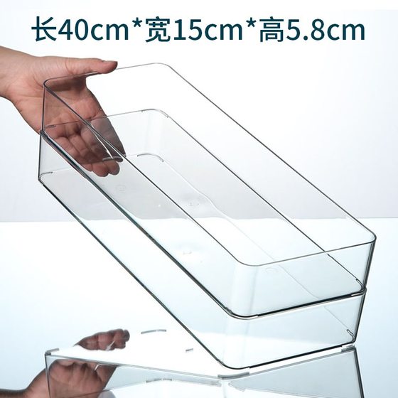 Transparent Rectangular Desktop Storage Box Plastic Lid Dustproof Cosmetic Acrylic Jewelry Storage Box