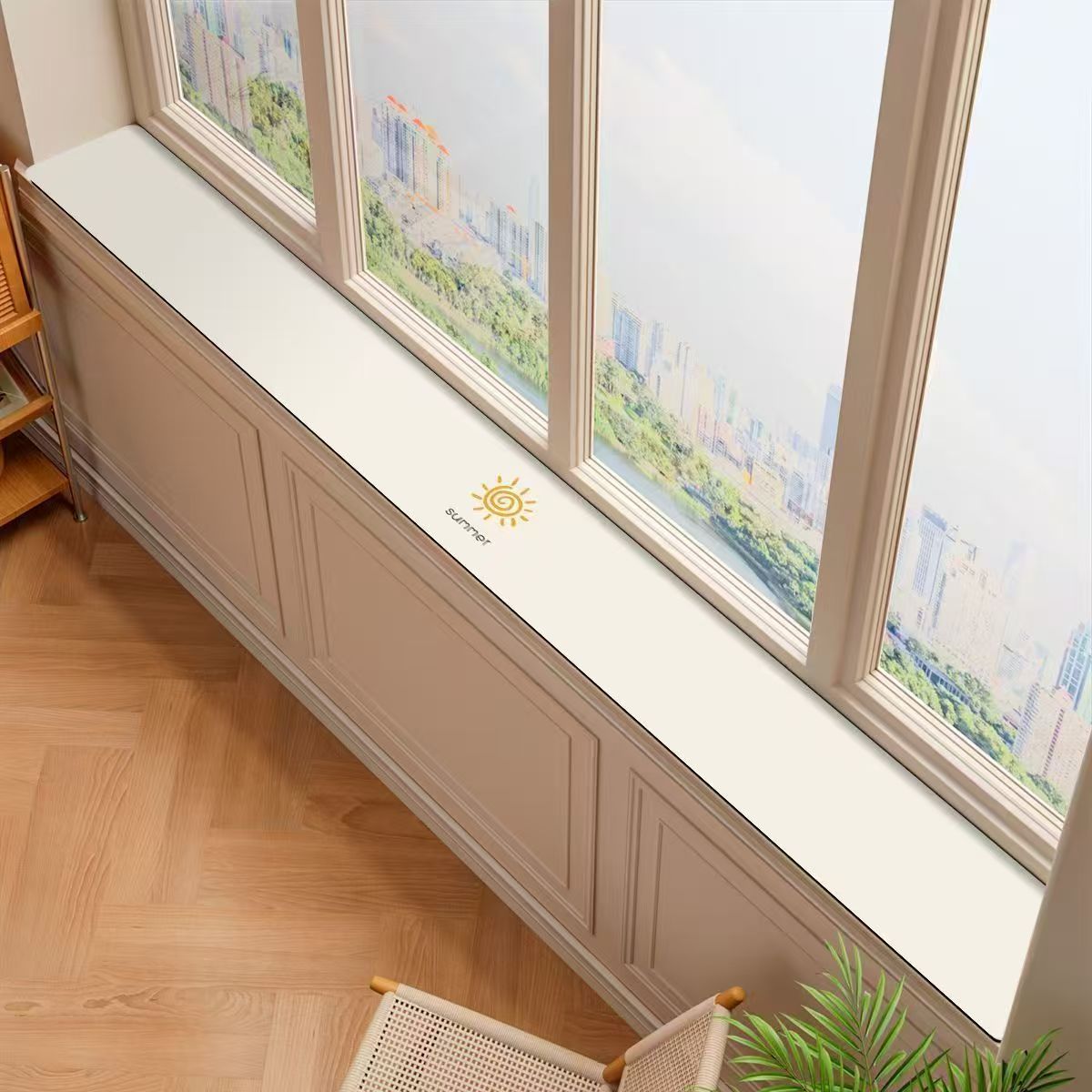 Simple Window Sill Mat, Ultra-Narrow Bay Window Mat, Waterproof and Sun-Proof Window Sill Board Protection Mat, Window Edge Workbench Mat