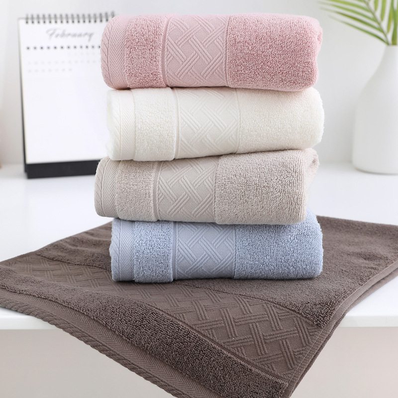 Towel Cotton Wholesale Advertising Gifts Soft Absorbent Thickened Adult Wash Towel Face Towel Embroidered LOGO Welfare Towel Cotton Wholesale Advertising Gifts Soft Absorbent Thickened Adult Wash Towel Face Towel Embroidered LOGO Welfare