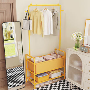 Coat Rack Drying Rack Floor Student Dormitory Hanger Bedside Overnight Clothes Storage Rack Rental Hanging Bag