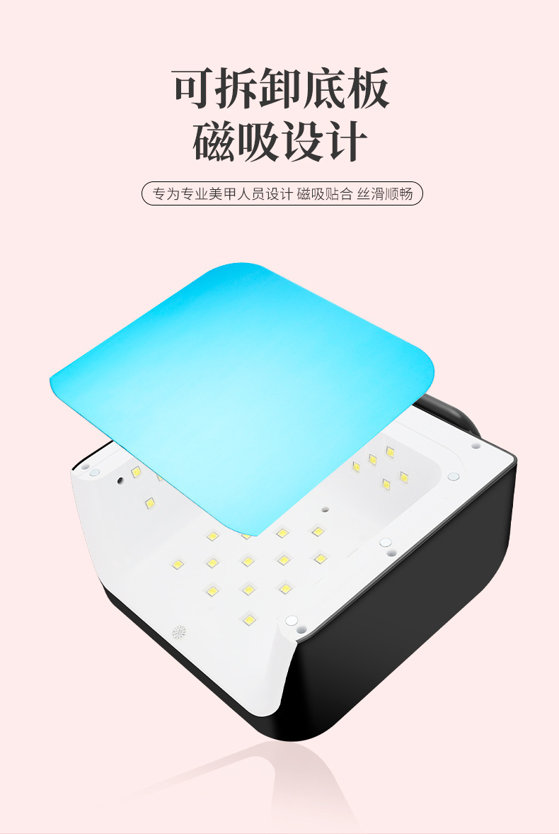 LED tırnak kurutma lambası, 220W, kablosuz, tırnak fototerapi, jel kürleme
