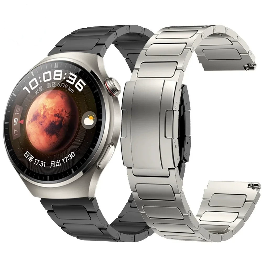 Для Huawei watch4/4pro GT4 46MM Часы ремешок 22mm выпуклый головка слово черепаха корпус титановый ремень