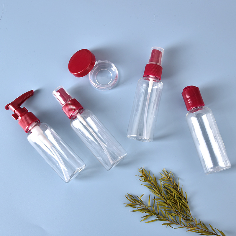 Bolsa de viaje sub-botella traje de maquillaje Champú gel de ducha silicona botella vacía limpiador facial productos para el cuidado de la piel crema de manos