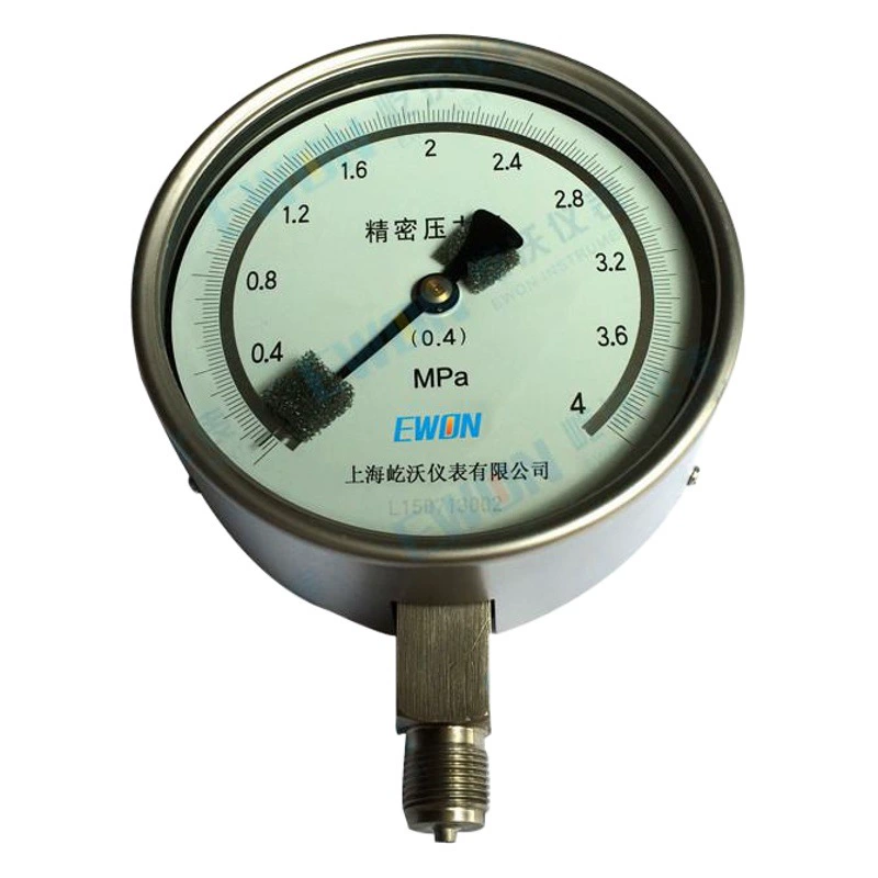 Прецизионный манометр из нержавеющей стали Y150 стандартный манометр трубка Бурдона манометр механический манометр YB-150AH