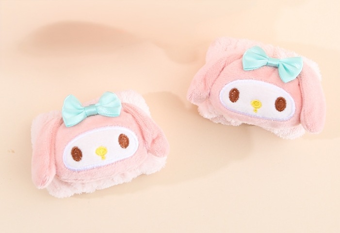 Otoño y invierno nuevo super lindos dibujos animados animal correa de cabello conjunto de correa de muñeca a prueba de humedad presión protector de cabello de muñeca lavado de la cara accesorios de cabello al por mayor