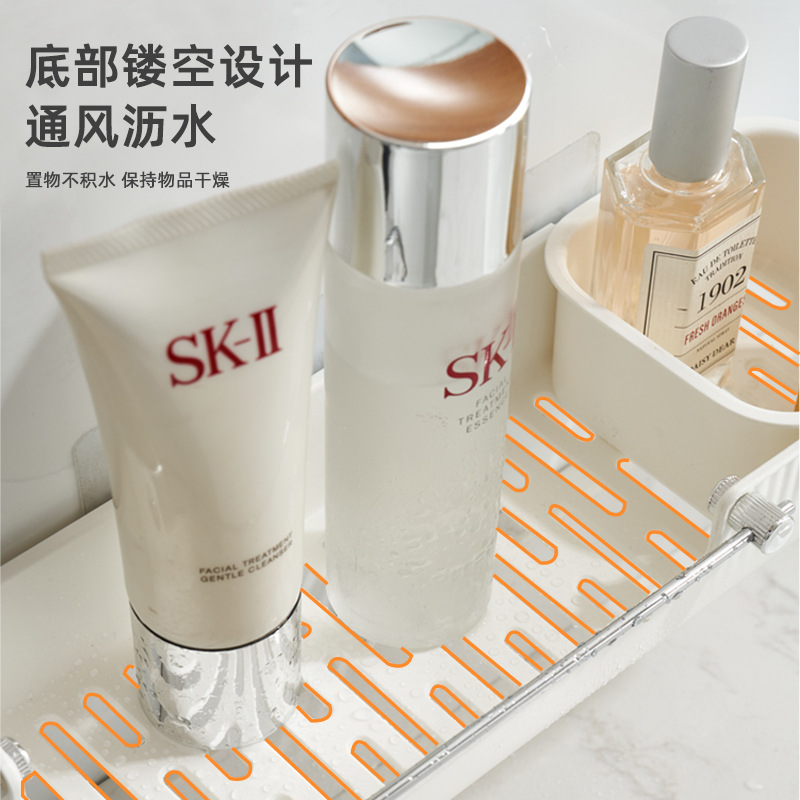 Estante de almacenamiento de baño Baño sin punzonado inodoro lavabo baño montado en la pared estante de almacenamiento