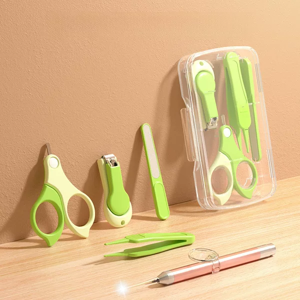 Baby Nail Scissors Set, Newborn Baby Special Toddler Nail Clippers, Anti-Pinch Nail Clippers, Toddler Supplies