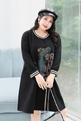 300 catties fat mm extra large size bust 150 plus fat plus new product casual loose dress T-shirt one-piece shipping