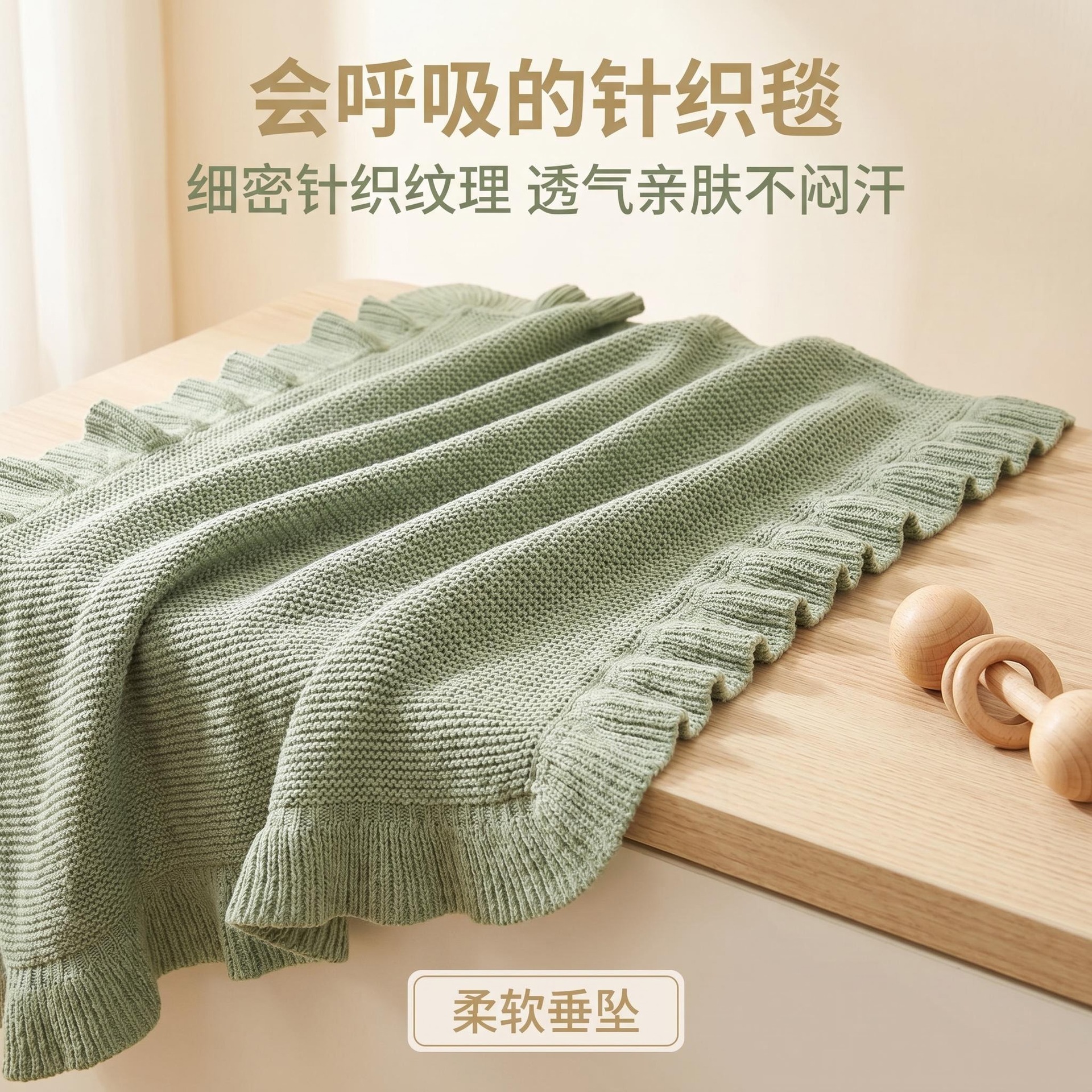 Cross-Border Foreign Trade Baby Swaddle Blanket, Pure Cotton Knitted Multifunctional Blanket, Newborn Wrap, Soft and Breathable