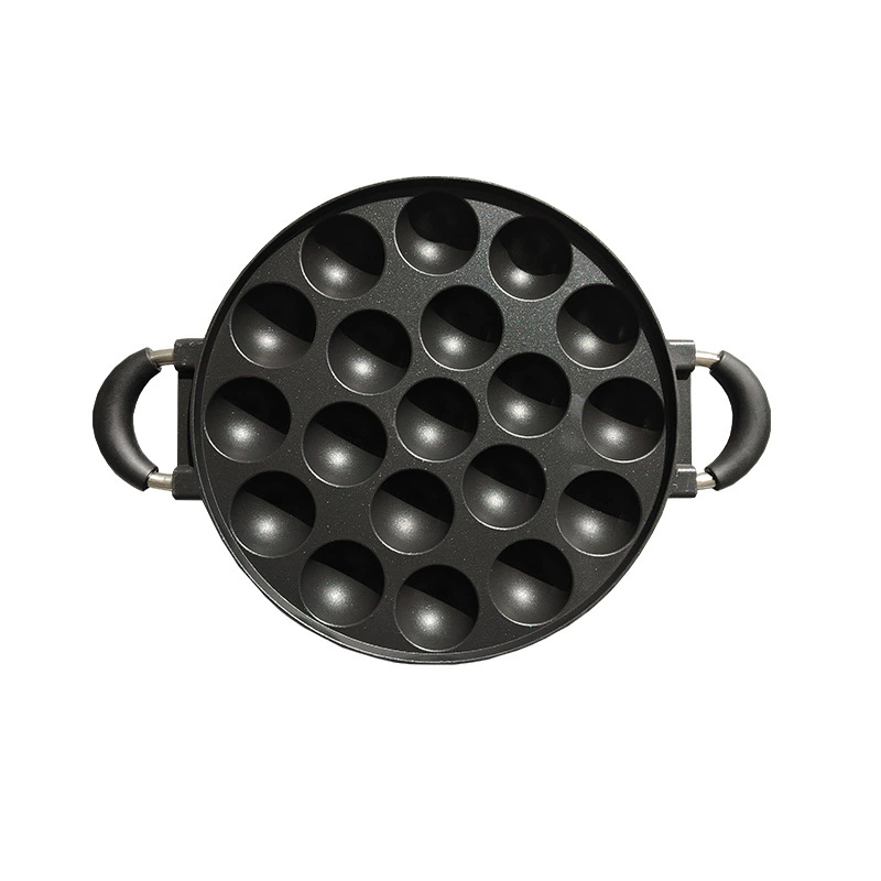 New octopus balls fried egg cooker without coating egg dumpling pot household non -stick pot to deepen egg burger aluminum mold