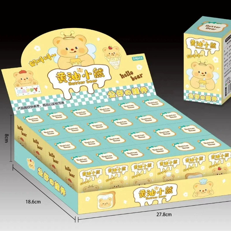 24 коробки сливочного масла капибары куклы кулон слепые коробки 20245 сети красный брелок для студентов маленький подарок для детей