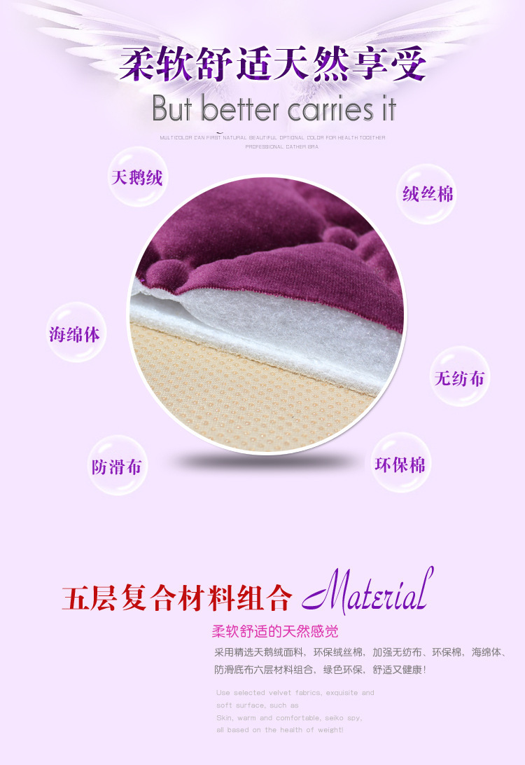 Car Seat Cushion Plush Non-Slip 3-Piece Set