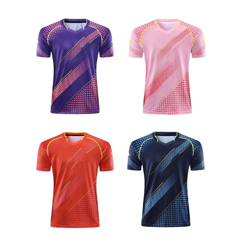 Badminton Suit Women's Sports Suit Summer Quick-Drying Breathable Men's Table Tennis Volleyball Suit Short-Sleeved Shorts Unit Group Purchase