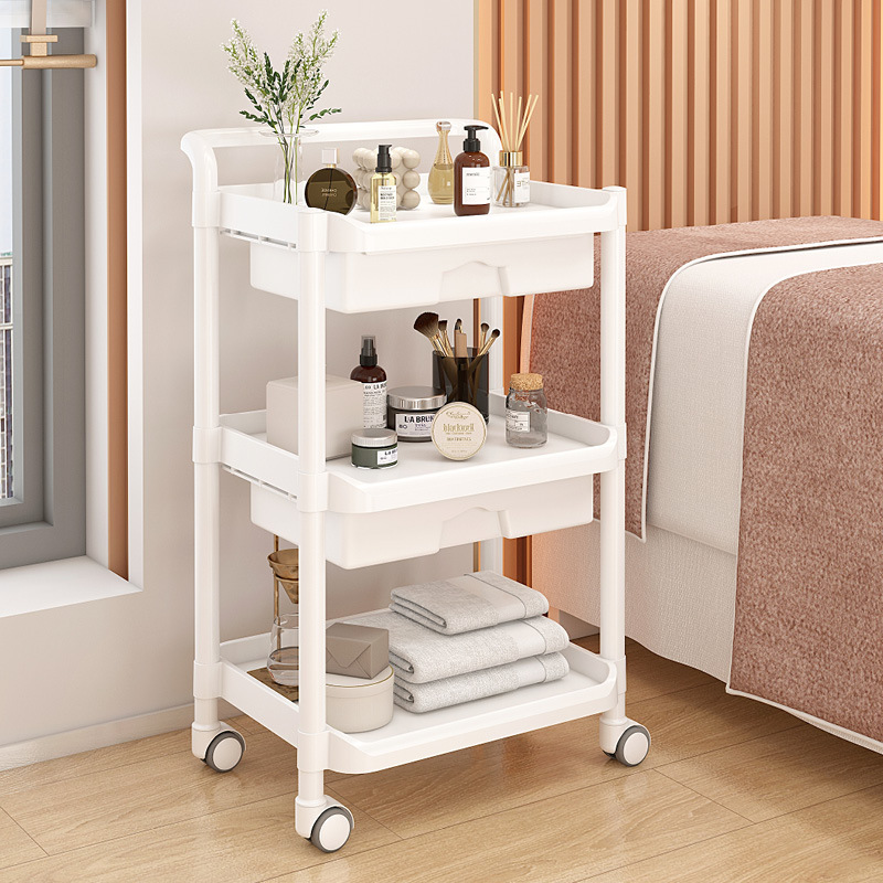 Nuevo modelo de plástico completo de cajón doble de tres capas blancas * 0x0cm * *