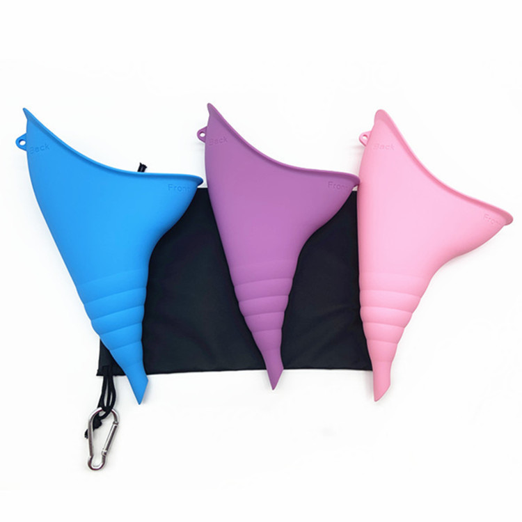 The new silicone urinal for women is a foldable and convenient emergency urination tool for outdoor travel details Picture