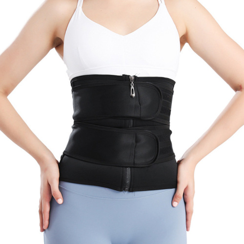 Waist cincher chlorine rubber shaping dress belt double belt waist trainer steel bone tight