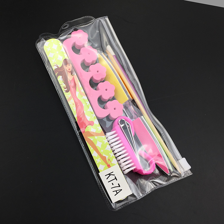 Herramientas de uñas traje de lima de uñas de siete piezas cortaúñas traje muestra directa de fábrica