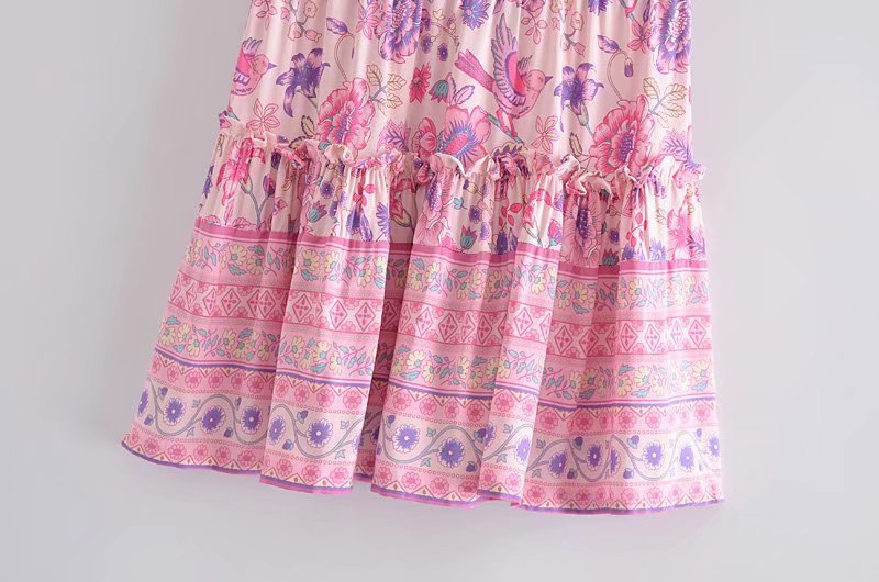 wholesale spring elastic waist mini ruffle skirt NSAM54576