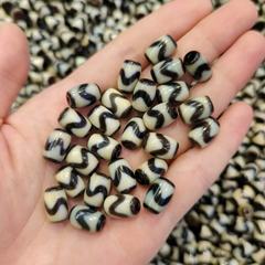 台湾虎歯天珠チベット瑪瑙ビーズブレスレットネックレス風化古代歯黄色クラフトジュエリー [5A グレード]