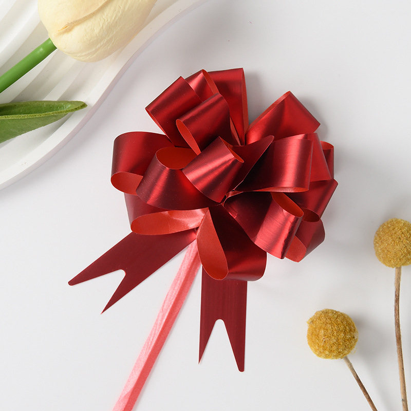 Transfronterizo nuevo 18 Chapado en aluminio mate multi-Sección Garland Navidad vacaciones regalo flor embalaje esférico guirnalda cinta