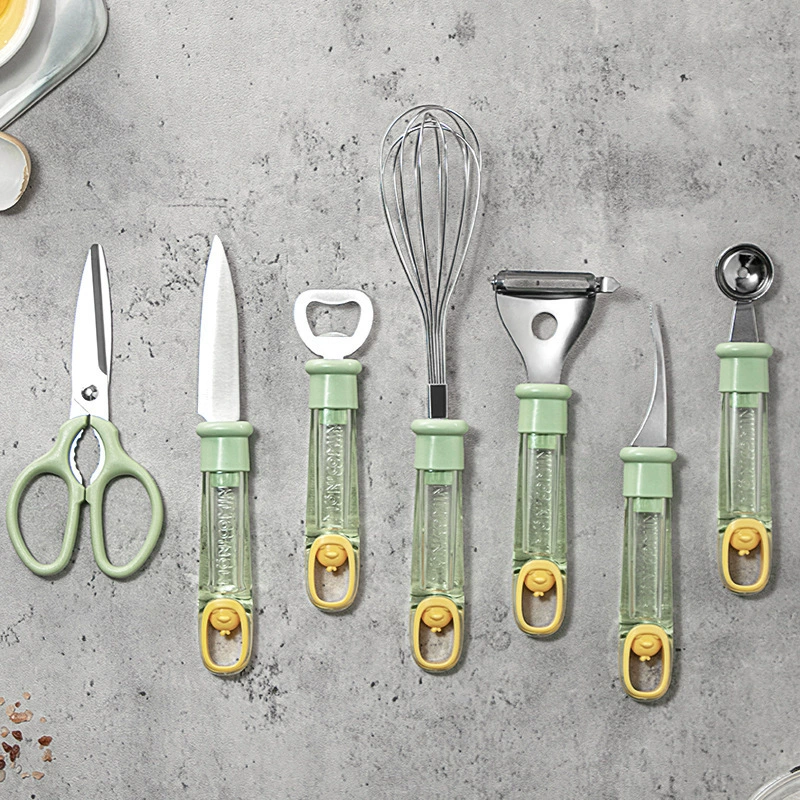 Tools set for home use, fruit scissors, universal bottle opener