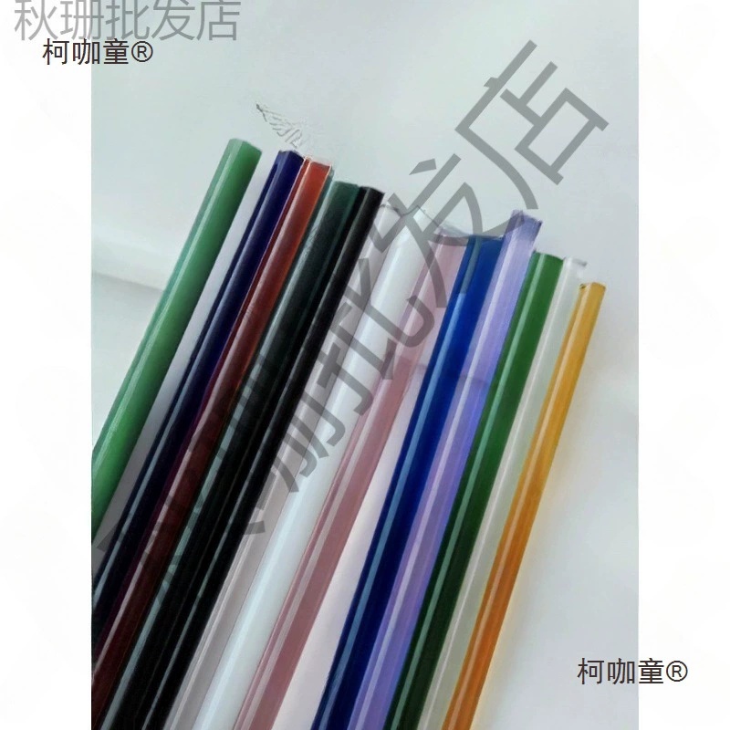 Стеклянный стержень из высокоборосиликатного стекла, цветное стекло, лампворк, может быть обожжено, твердый материал, ручная работа, DIY, сырье, цветное стекло Metabo