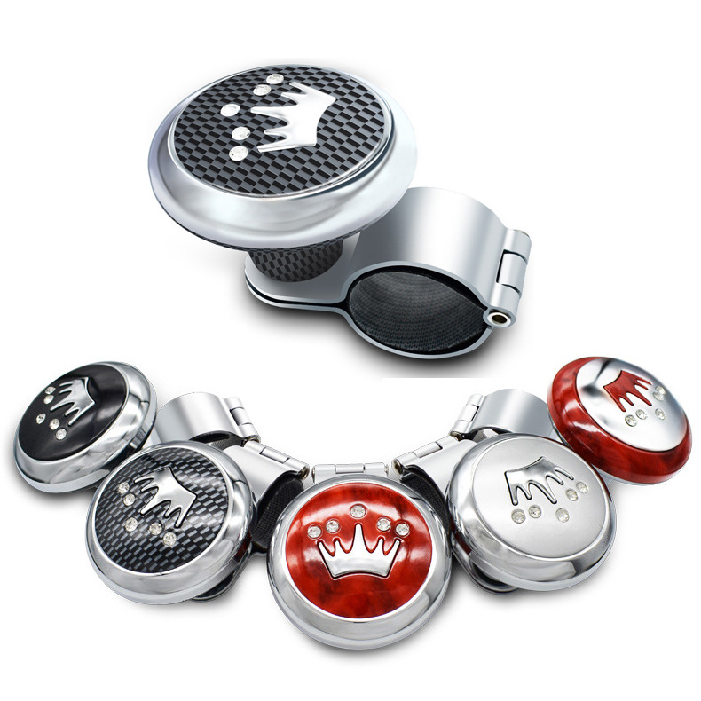 Car Steering Effort-Saving Ball, Vehicle Steering Wheel Power Ball, Steering Assist Device with Bearing, Crown Drill, Universal for Trucks