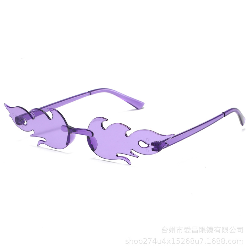 Lentes de Sol Sin Marco Estilo Fuego de PC para Fiestas y Moda image 15