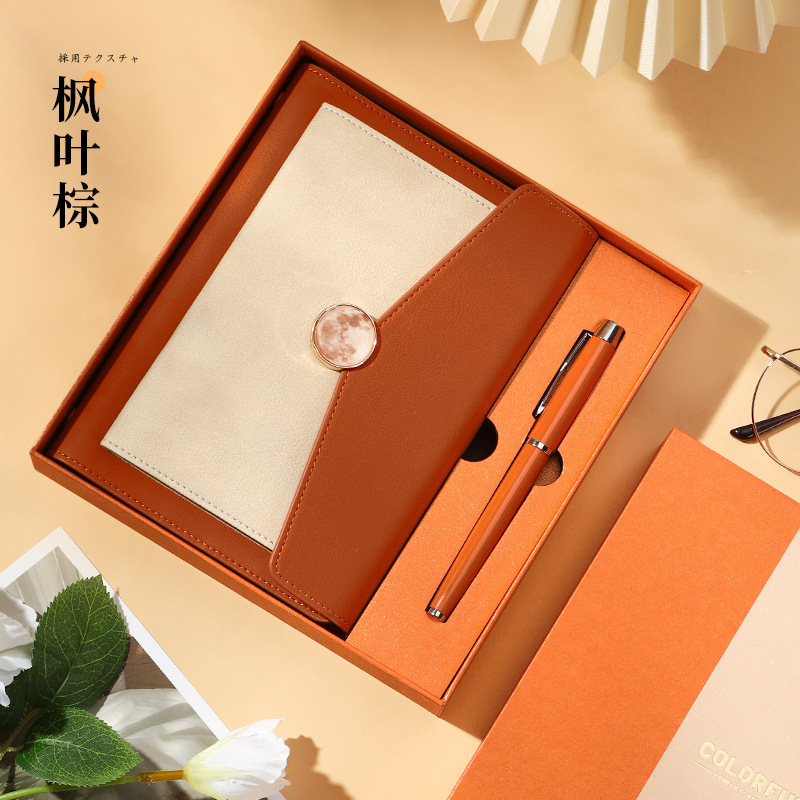 商务高档活页本高颜值企业会议记事本本子笔记本礼盒套装刻字logo|undefined